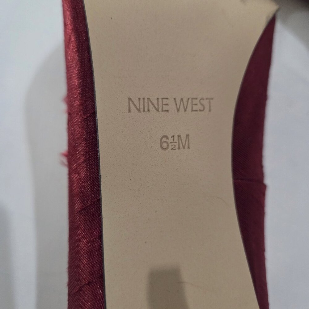 Nine West High Heels Shoes, Red, Size 6 1/2 M (6.5) - Picture 8 of 16